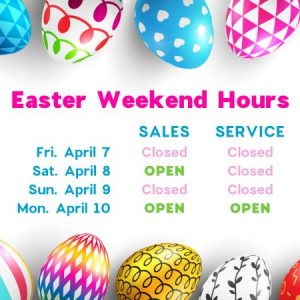Easter Weekend Hours Popup
